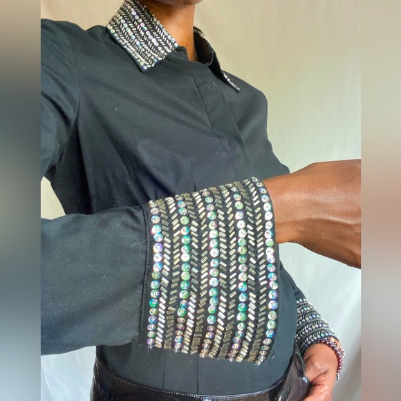 Vintage, black, sequin stop - Picture 6 of 9